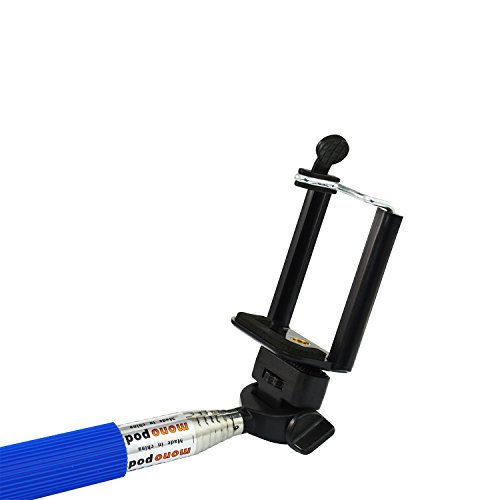 AAB Selfie Stick 1 - Azul - palo plegable, Trípode telescópico de Monopod para el teléfono inteligente Android de iOS