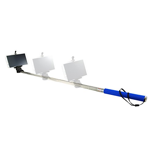 AAB Selfie Stick 1 - Azul - palo plegable, Trípode telescópico de Monopod para el teléfono inteligente Android de iOS