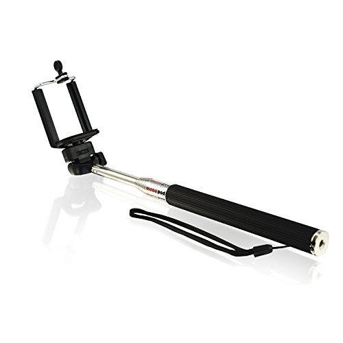 AAB Selfie Stick 1 - Negro - palo plegable, Trípode telescópico de Monopod para el teléfono inteligente Android de iOS