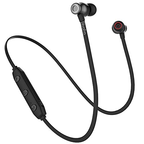 Abafia Auriculares Bluetooth, Auricular Deportivo Inalámbricos Auriculares Bluetooth V5.0 con Magnética Diseño In-Ear para iPhone XR/XS/Huawei P30 / P30 Pro/Samsung S9 / S8 / Xiaomi (Negro)