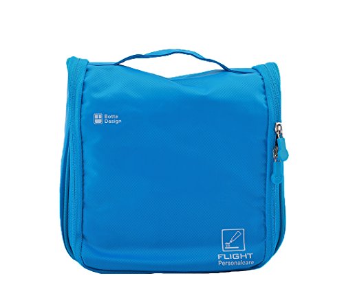 Abaría - 2 unidades bolso de aseo pare colgar con funda silicona de cepillo de dientes - azul