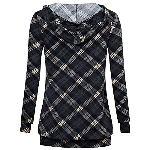 Abrigo De Invierno con Capucha De Las Mujeres Patchwork Chaqueta con Cremallera De Lana Caliente Abrigo De AlgodóN con Capucha Casual Outwear Sudadera con Capucha Deportiva riou