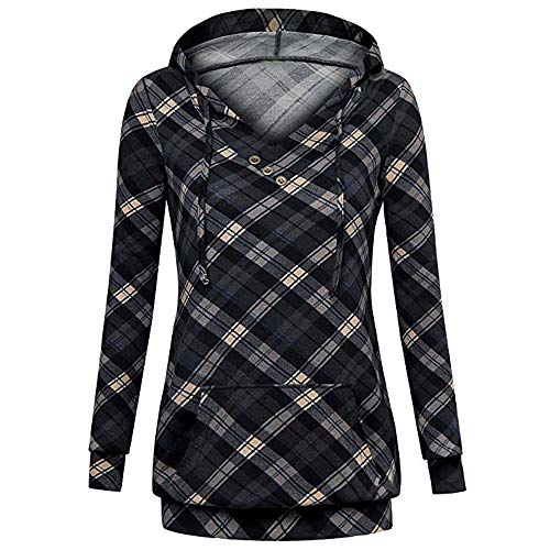 Abrigo De Invierno con Capucha De Las Mujeres Patchwork Chaqueta con Cremallera De Lana Caliente Abrigo De AlgodóN con Capucha Casual Outwear Sudadera con Capucha Deportiva riou