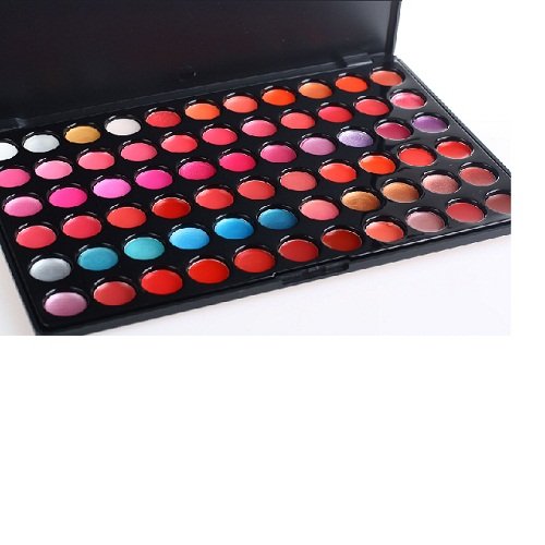 Accessotech - Paleta de 66 colores de pintalabios y brillo de labios, juego de cosmética