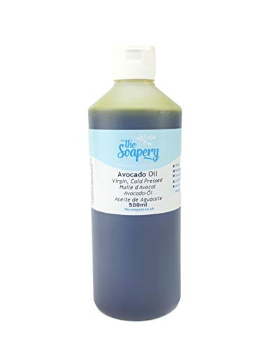 Aceite de aguacate 500 ml, grado cosmético virgen para masaje, aromaterapia, aceite portador