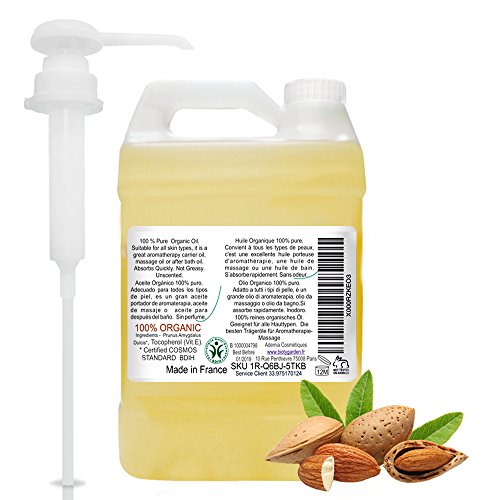 Aceite de Almendras Certificado Ecológico - Prensado en Frío - 100% Puro - 5000 ml