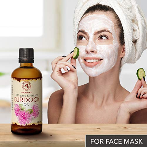 Aceite de Bardana 200ml - 2x100ml - Arctium Lappa Root Extract - 100% Puro y Natural - Mejor Aceite para el Cabello - Grandes Beneficios para la Piel - Cabello - Cuidado Corporal