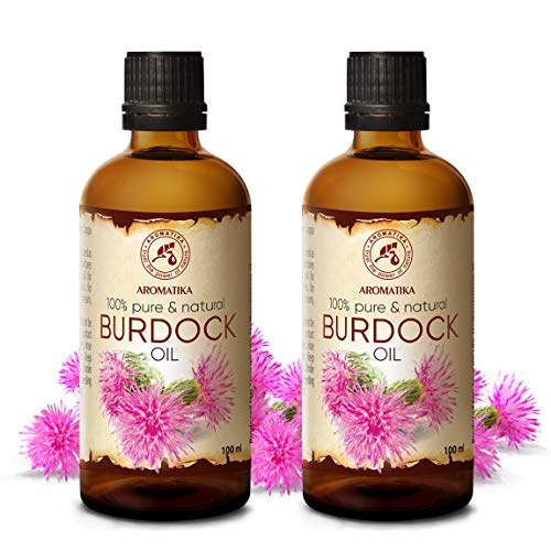 Aceite de Bardana 200ml - 2x100ml - Arctium Lappa Root Extract - 100% Puro y Natural - Mejor Aceite para el Cabello - Grandes Beneficios para la Piel - Cabello - Cuidado Corporal