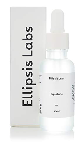 Aceite de escualano de Ellipsis Labs, aceite de escualano 100% natural derivado de la oliva, un humectante profundo con propiedades antienvejecimiento que combate la piel seca