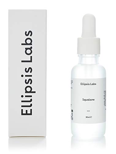 Aceite de escualano de Ellipsis Labs, aceite de escualano 100% natural derivado de la oliva, un humectante profundo con propiedades antienvejecimiento que combate la piel seca
