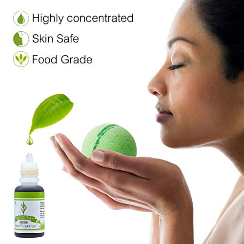 Aceite de Fragancia de Jabón - 12 Fragancias de Jabón Líquido para Fabricar Bombas de Baño, Fabricación Jabón, Limo de Bricolaje - Perfumes de Bomba de Baño para Cosméticos, Arte - 10 ml Cada Uno