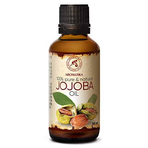 Aceite de Jojoba 50ml - Simmondsia Chinensis Seed Oil - Argentina - 100% Puro y Natural - Cuidado para el Rostro - Cuerpo - Cabello - Piel - uso Puro con Aceites Esenciales - Masaje - Cosmético