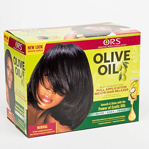 Aceite de oliva orgánico para raíz de pelo de ORS, relajador de pelo normal, sin lejía