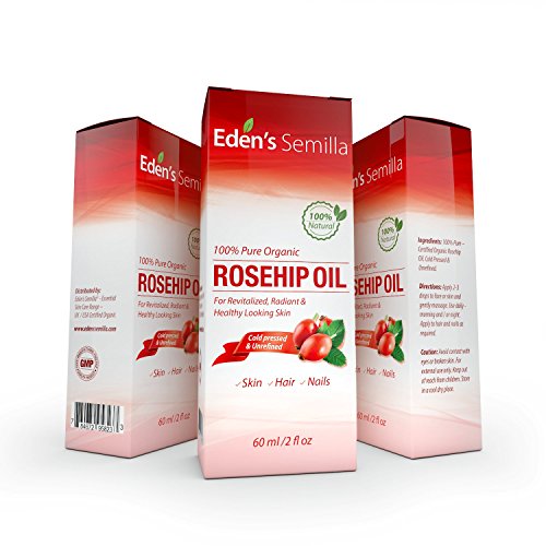 Aceite de Rosa Mosqueta (60ml). Aceite orgánico certificado. Prensado en frío y sin refinar. 100% puro y natural.