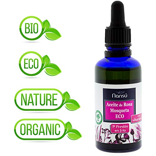 Aceite de Rosa Mosqueta puro y ecológico 100% prensado en frío/Cicatrices/Piel/Cabello/Uñas producto cicatrizante natural sin refinar sin hexano no OGM.