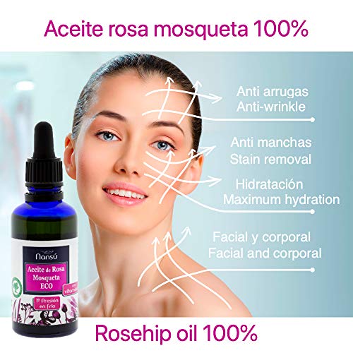 Aceite de Rosa Mosqueta puro y ecológico 100% prensado en frío/Cicatrices/Piel/Cabello/Uñas producto cicatrizante natural sin refinar sin hexano no OGM.