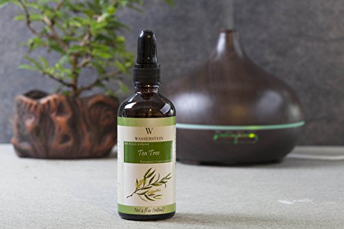 Aceite esencial de árbol del té para aromaterapia (118 ml/4 OZ) - Aceite esencial puro (Melaleuca Alternifolia) de Wasserstein (4oz, árbol del té)