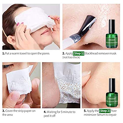 Aceite Esencial de Árbol,3 en 1 Mascara Nariz De Purificante Espinillas y Piel Muerta,Eliminar Puntos Negros,anti-acné,Reduce Poros,Piel Muerta