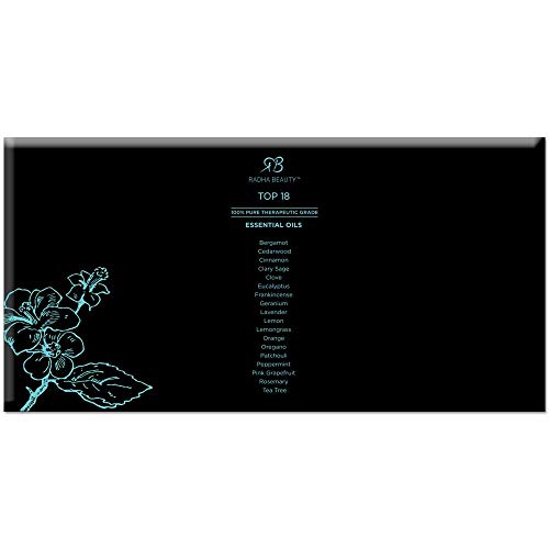 Aceite esencial de eucalipto para aromaterapia, relajación, ducha, sauna, baño, baño de vapor, alivio del dolor, congestión, alivio del estrés Set Top 18 0,16 onzas líquidas (paquete de 18)