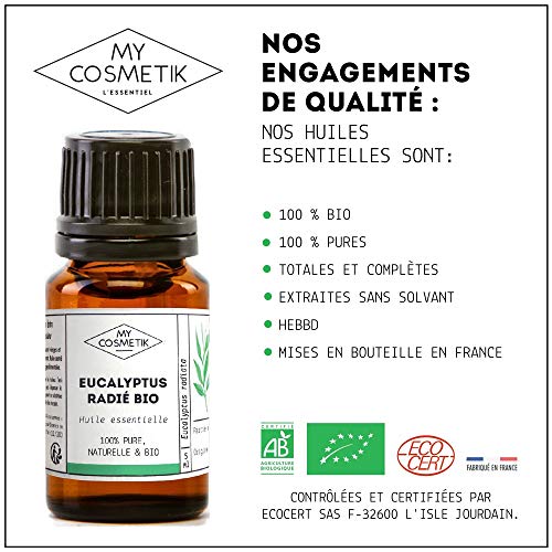 Aceite esencial de Eucalipto radiado orgánico - MyCosmetik - 10ml