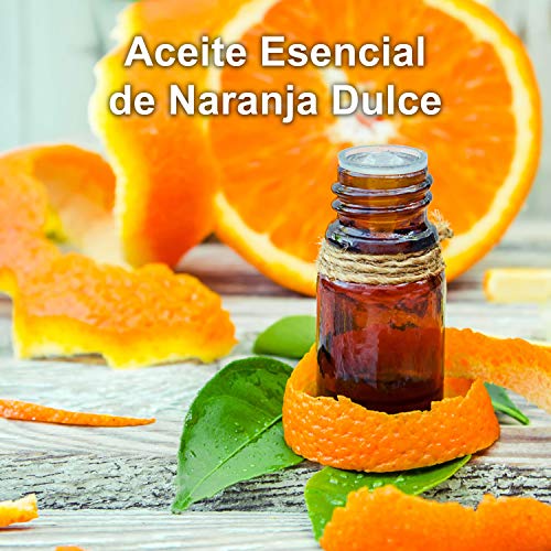 Aceite Esencial de Naranja Dulce Bio 30ml, 100% Natural y Puro | Vitamina C Antiestrés Sistema Inmunitario Piel Prevenir Resfriados Cuidado Facial Masaje | Ideal Humidificador Ultrasónico Aromaterapia
