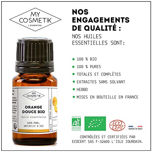 Aceite esencial de Naranja Dulce orgánico - MyCosmetik - 10 ml