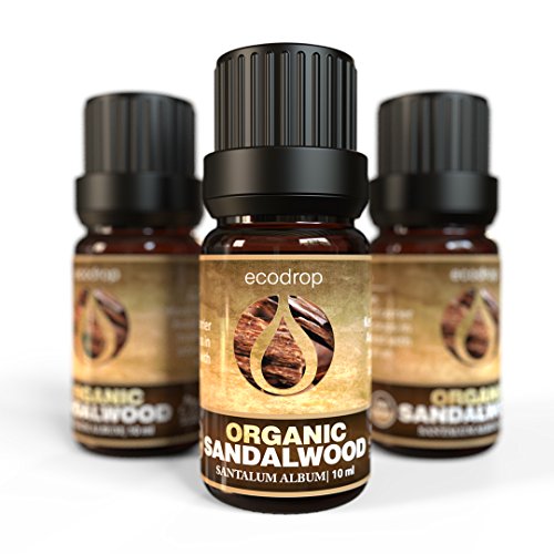 Aceite esencial de sándalo, 100% puro, mejor grado terapéutico para aromaterapia, masajes, difusores y baños - 10 ml, libro digital incluido