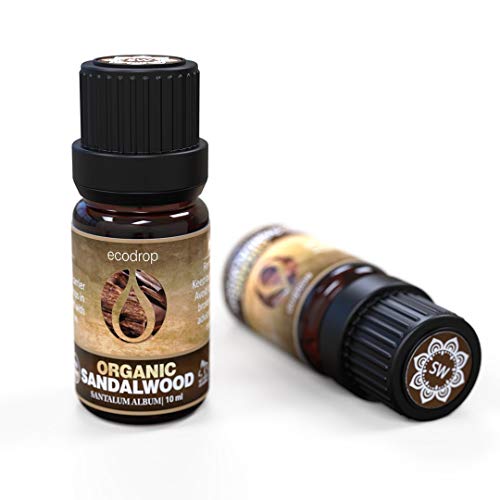 Aceite esencial de sándalo, 100% puro, mejor grado terapéutico para aromaterapia, masajes, difusores y baños - 10 ml, libro digital incluido