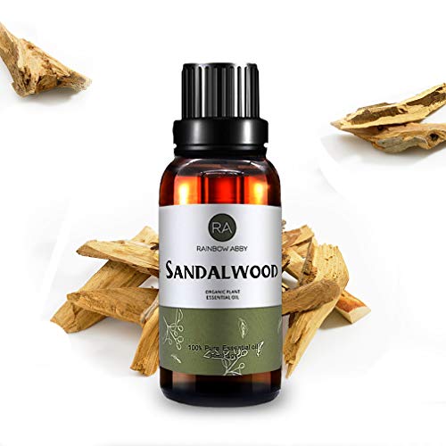 Aceite Esencial de Sándalo (30 ML), Aceite de Sándalo de Aromaterapia Natural 100% Puro Para Difusor