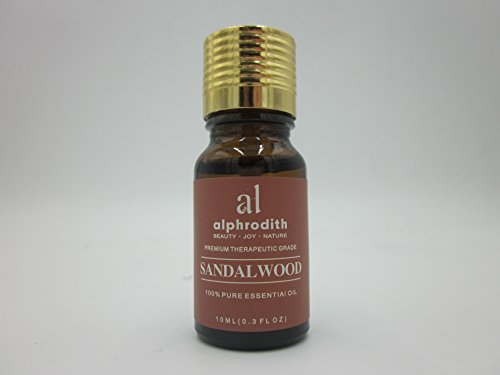 Aceite esencial de sándalo para aromaterapia, 100% aceite orgánico puro, sin diluir, de grado terapéutico - 10 ml para difusor, relajación, terapia de la piel y más.
