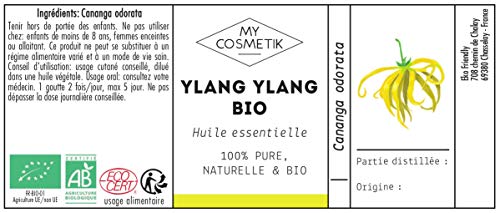 Aceite esencial de Ylang Ylang orgánico - MyCosmetik - 10 ml