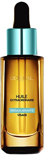 Aceite extraordinario reequilibrante L'Oréal Paris para pieles normales a mixtas, 30 ml.