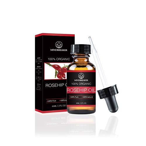 Aceite Orgánico de Rosa Mosqueta 100% Puro y Natural, para Piel, las uñas, el cabello (60ml)