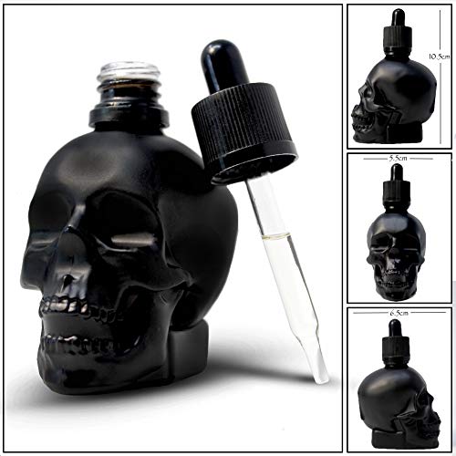 Aceite para Barba Black Skull | Bay Rum | Edición Limitada | 60ml | Natural y Orgánico