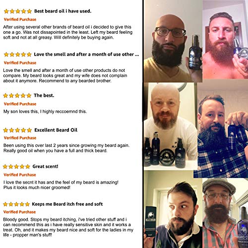 Aceite Para Barba Premium | Roasted Coffee Beans | Deja tu Barba Suave, Sin Picor y Sin Escamas, Ayuda a su Crecimiento y Deja un Olor Increíble | Acondicionador Para Hombre 100% Natural Para Barba