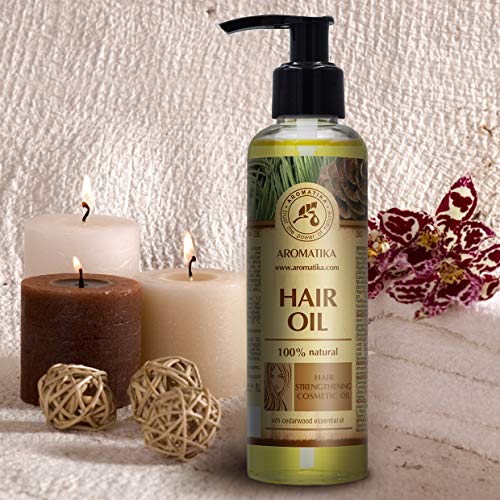Aceite para Cabello 200ml - Aceite Fortalecedor - 100% Puro con Aceite de Jojoba & Cedro - Aceite de Eucalipto - Cuidado del Cabello - Hidratante & Reparador para Cabello - Crecimiento de Cabello