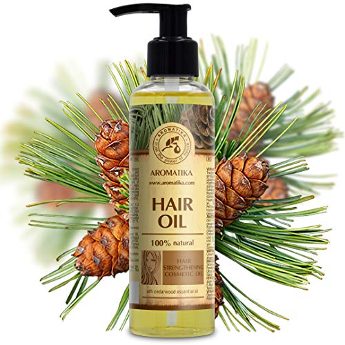 Aceite para Cabello 200ml - Aceite Fortalecedor - 100% Puro con Aceite de Jojoba & Cedro - Aceite de Eucalipto - Cuidado del Cabello - Hidratante & Reparador para Cabello - Crecimiento de Cabello