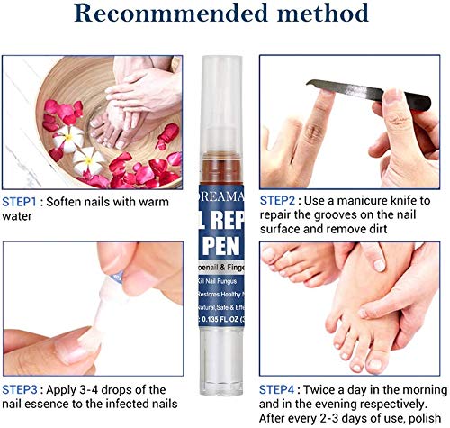 Aceite Para Uñas, Tratamiento De Uñas, Aceite Nutritivo Líquido, Pluma De Reparación De UñasPromueve Rebrote De Uñas Sanas Cuidado De La Reparación Natural Y Seguro