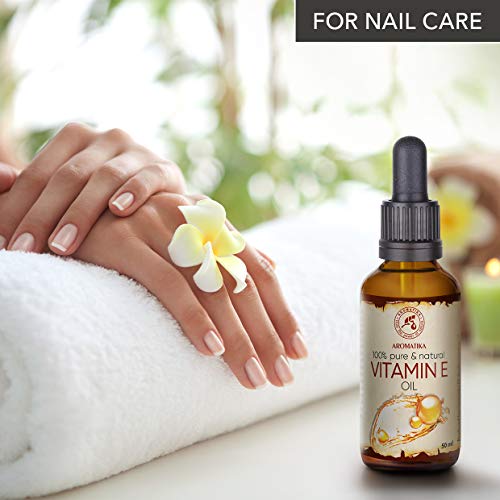 Aceite Vitamina E Gotas 50ml - Naturales - Tocoferol - Vitamin E Oil - Aceite Antienvejecimiento Contra Todo Tipo de Arrugas - Cuidado Facial - Cuidado Corporal - Cabello
