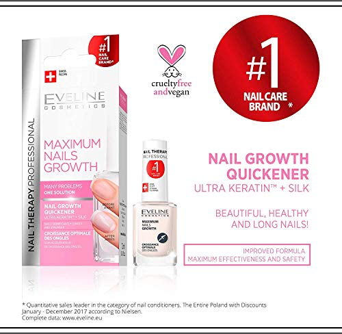 Acelerador de crecimiento para uñas «Maximum Nails Growth» de Eveline Cosmetics, 12 ml