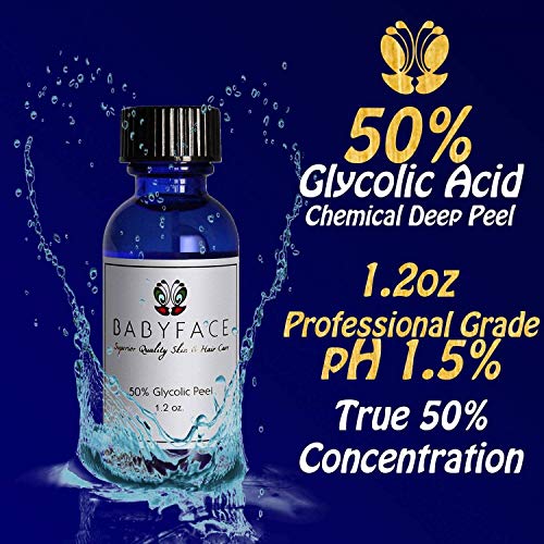 Ácido glicólico al 50 % Babyface para peeling medio/profundo profesional. 35 ml
