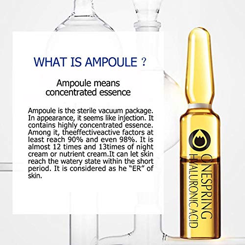 Ácido Hialurónico Ampolla Serum Facial Reducir Poros Control de Aceite Anti-Acné Nicotinamida Esencia Facial Blanqueamiento Blanqueador Levantamiento Hidratante Antienvejecimiento Arrugas Mujeres