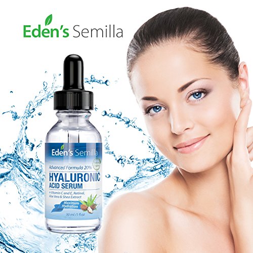 Ácido Hialurónico Serum - 30ml - Es el mejor anti-edad hidratante para el cutis. Ayuda a reducir las arrugas faciales. Contiene Vitamina C, Retinol y Vitamina E. Protección antioxidante que facilita la producción natural de colágeno, haciendo que la piel 