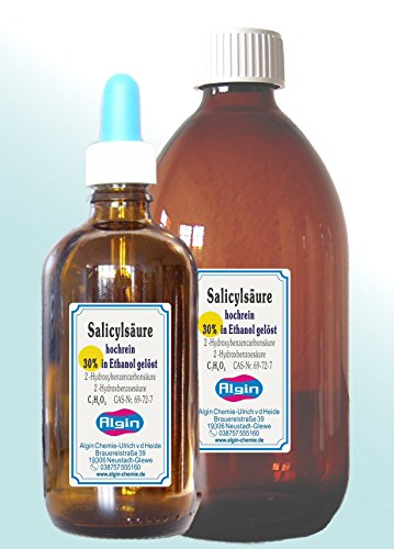 Ácido Salicílico 30% 100 ml pipetas de botella de maiz