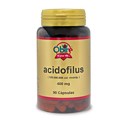 Acidofilus 400 mg. (Lactobacillus Acidophillus 100.000.000 cel vivas/g.) 90 capsulas.