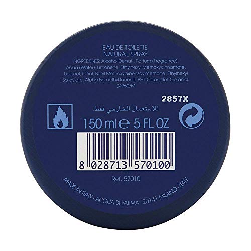 Acqua Di Parma Blu Mediterraneo Bergamotto Di Calabria Eau de Toilette Vaporizador 150 ml