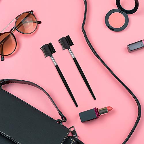 Adakel - 20 piezas de cepillo para cejas, peine de pestañas, herramienta de maquillaje para extensión de pestañas