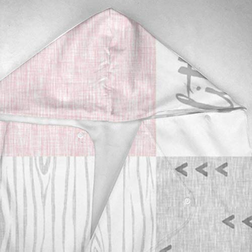 ADGoods Toalla con Capucha para niños Bathrobe So Loved Little Lady Pale Pink Grey Ro Beach Bath Towel Toddler Swim Pool Coverup Poncho Cape for Kids Children Teenager