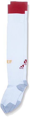 adidas AA0806 Medias para hombres, Blanco/Rojo, 43-45 EU (Talla del Fabricante: 4)