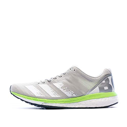 adidas Adizero Boston 8 w, Zapatillas de Running para Mujer, Grey One F17/FTWR White/Signal Green, 37.33 EU